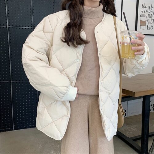 Broadcloth Thicken Oversized Quilted Jacket