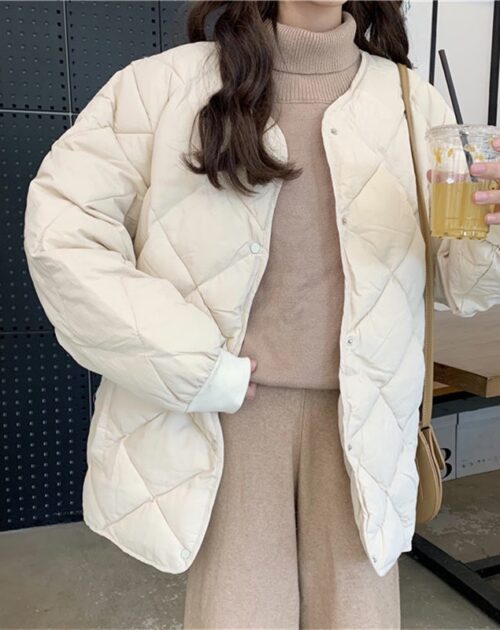 Broadcloth Thicken Oversized Quilted Jacket