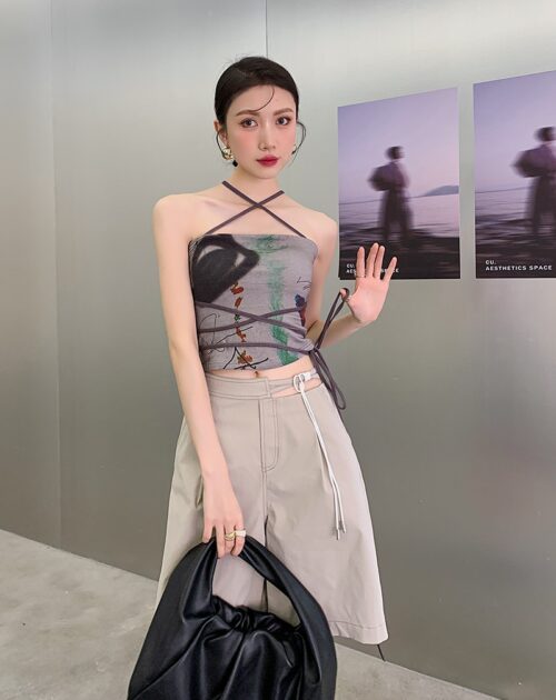 High Waist Cutout