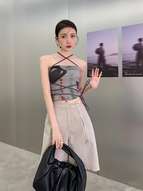 High Waist Cutout