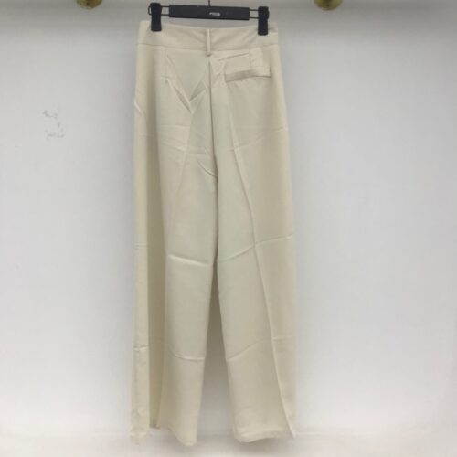 Summer Korean High Waist Loose Folds Wide Leg Solid Suit Pants - Image 6