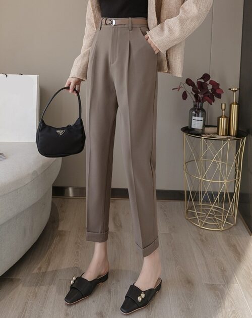 Ankle-Length Straight Pants